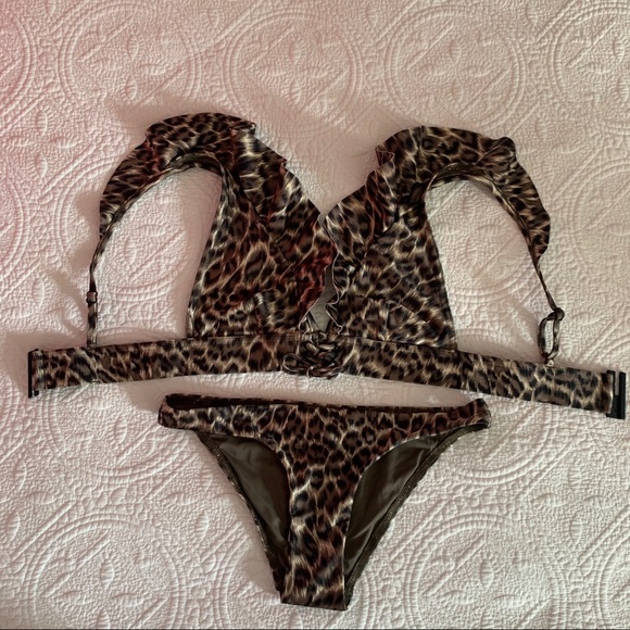 ZIMMERMANN  SURAYA FRILL TIE FRONT BIKINI - Picture 5 of 10